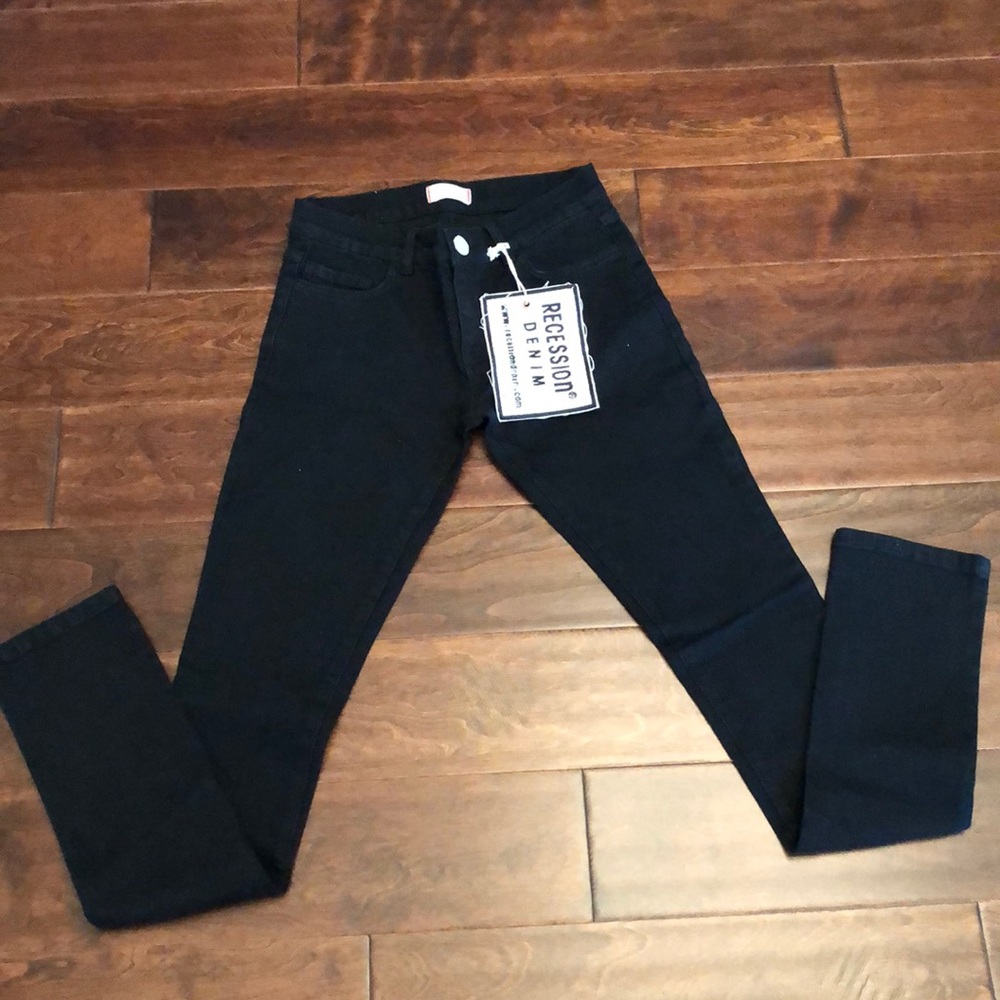 Recession Denim Distressed Skinny Jeans